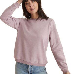 Marine Layer Crewneck Sweatshirt Mauve Size Large